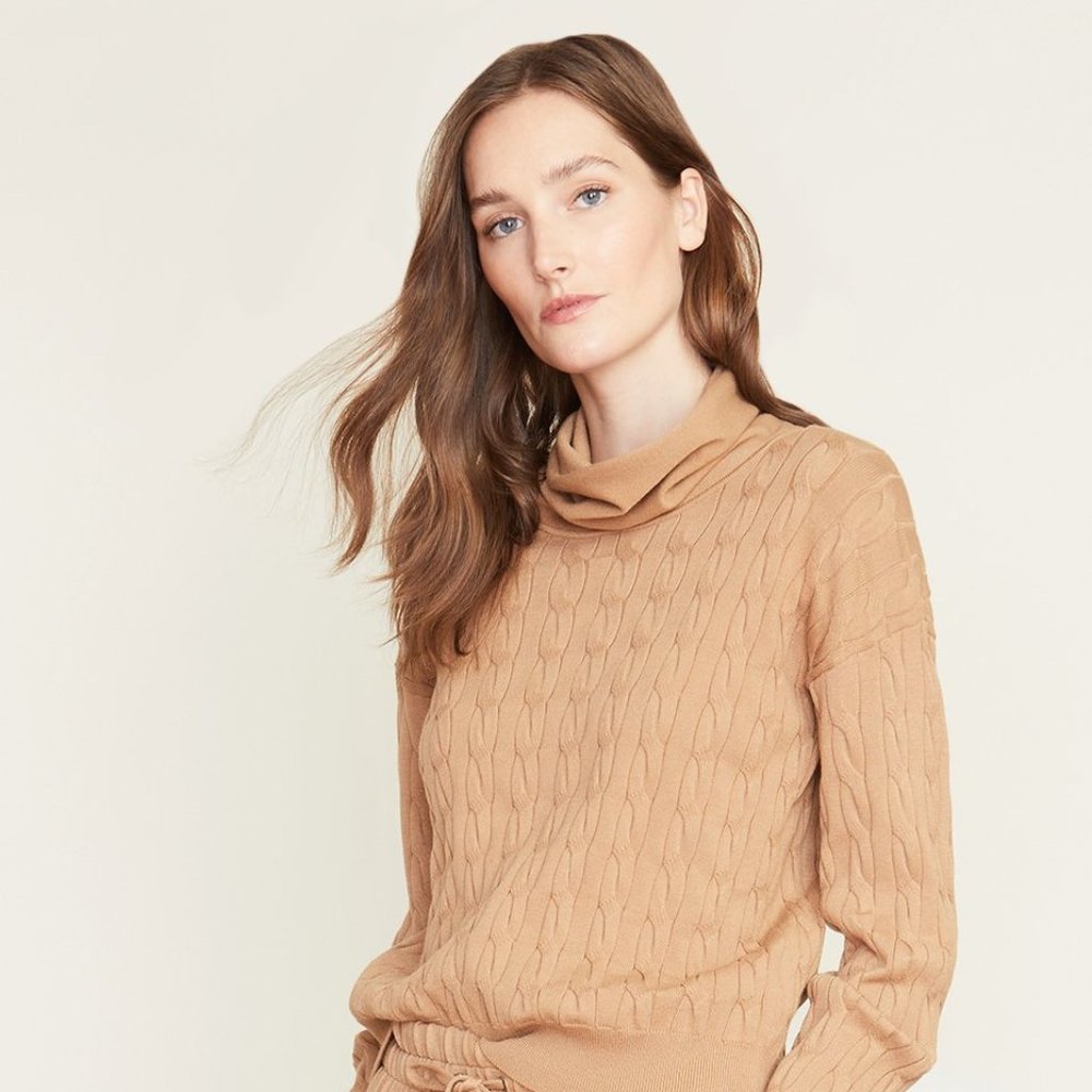 Lova Cable-Knit Pullover - Veronica Beard